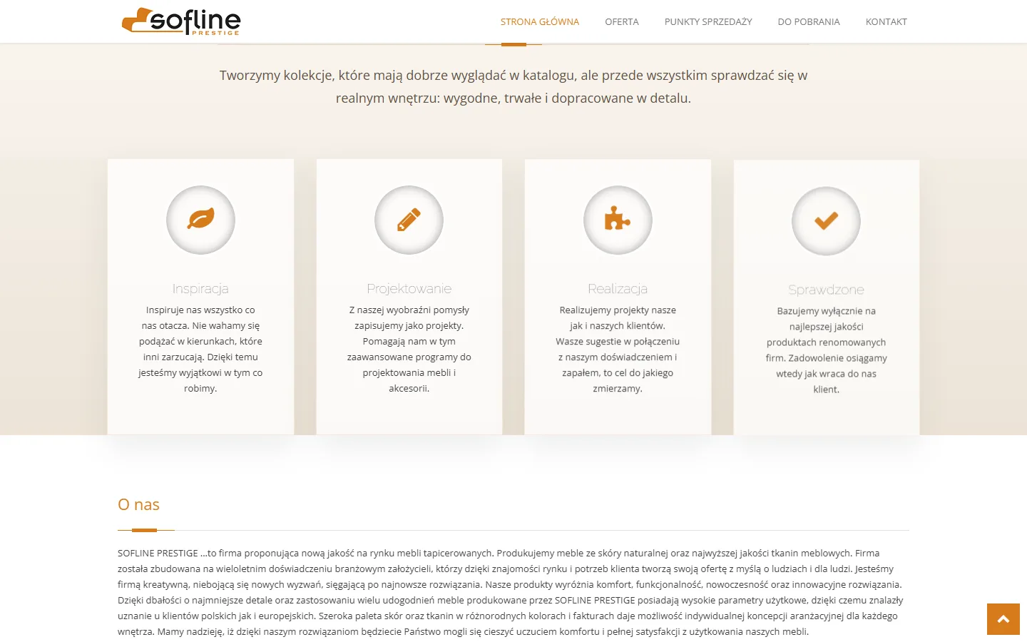 Sofline — kolejna sekcja strony głównej